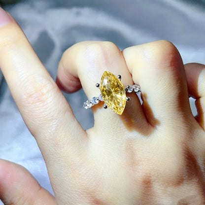 Marquise Moissanite Ring for Women, 3 Carat & 5 Carat Statement Engagement Style Ring