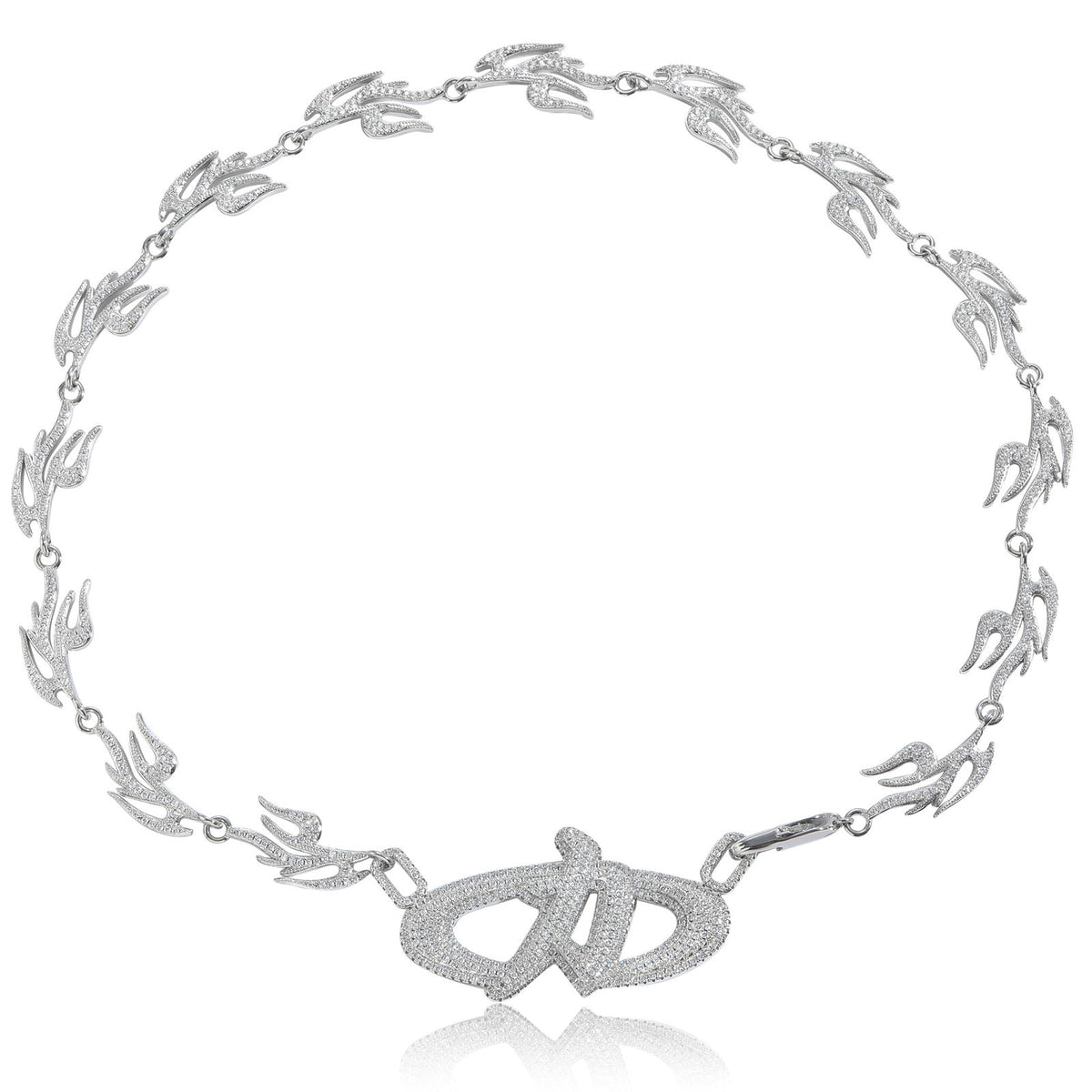 Hip Hop Cuban Link Cubic Zirconia Necklace for Men and Women product image