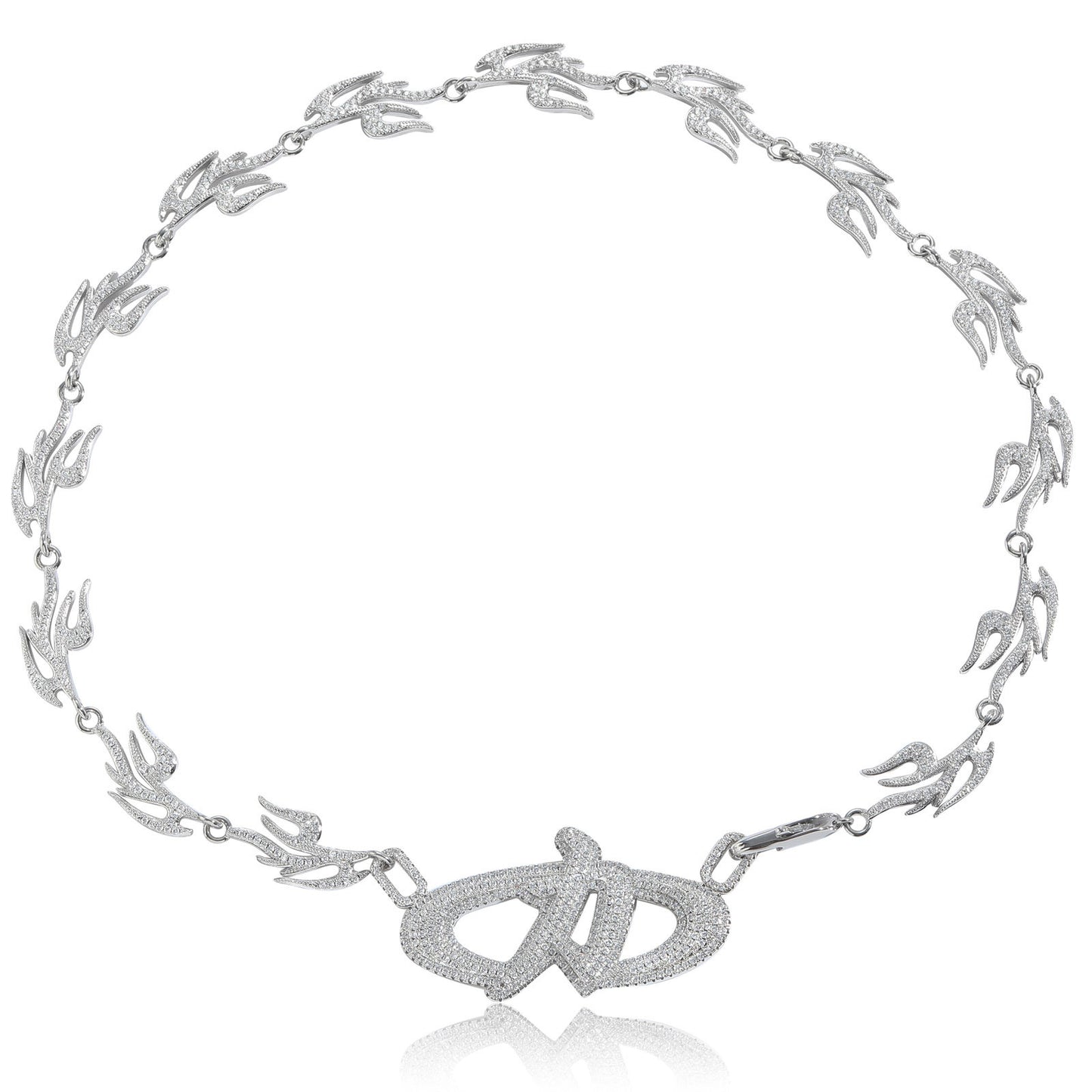 Hip Hop Cuban Link Cubic Zirconia Necklace for Men and Women