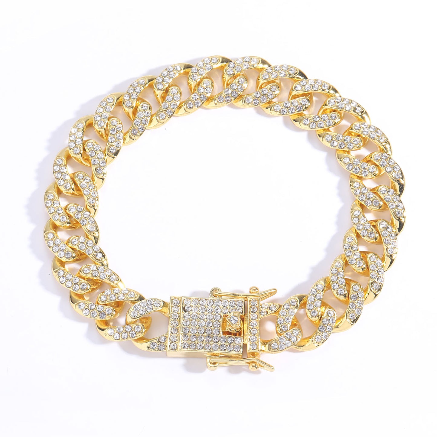 Hip Hop Minimalist Cuban Link Alloy Bracelet for Men