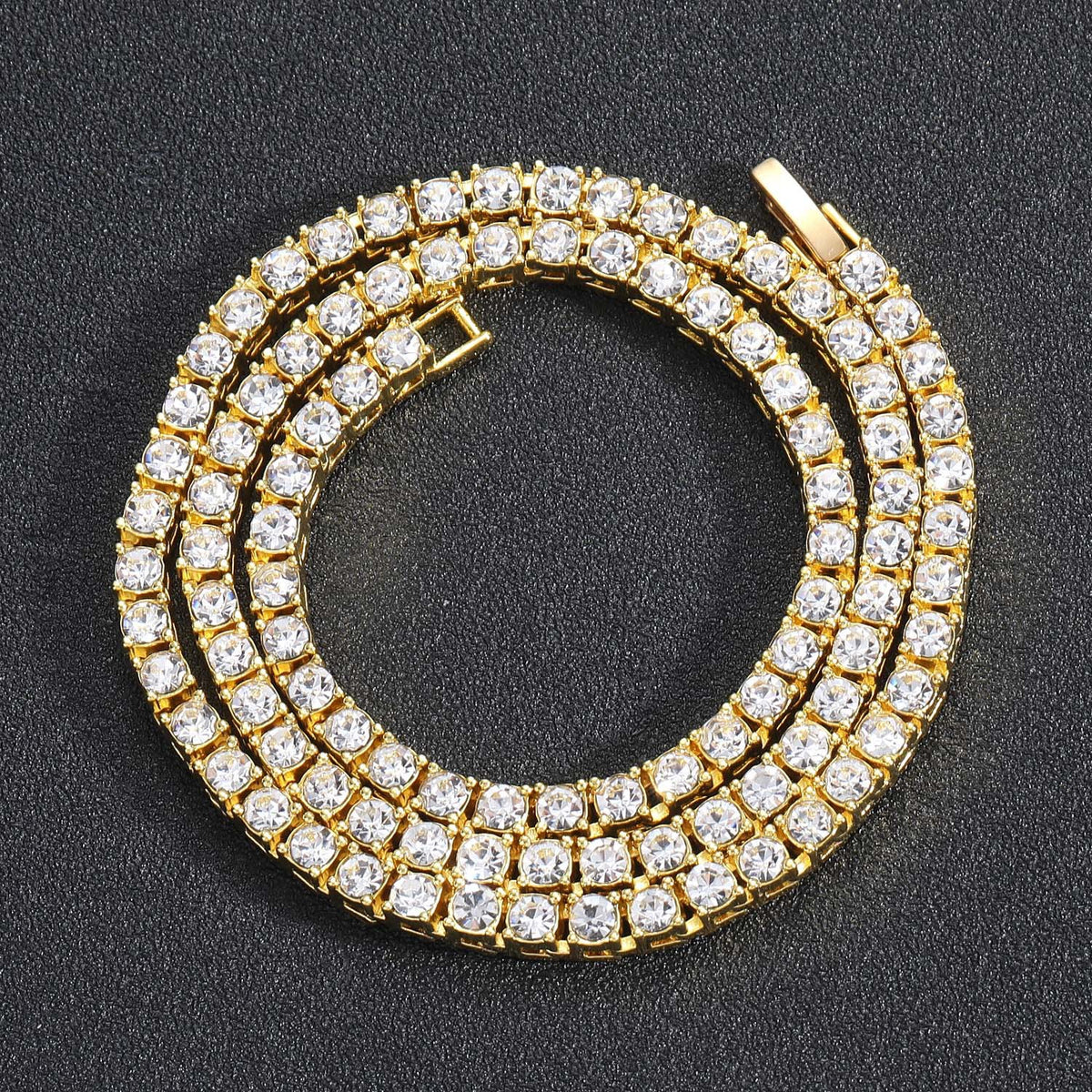 Hip Hop Tennis Chain Alloy Necklace for Men product image