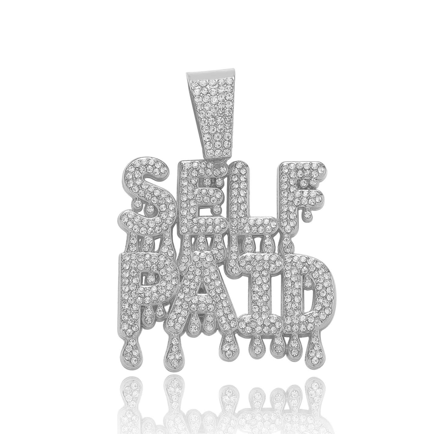 Hip Hop Letter Cubic Zirconia Pendant Necklace for Men and Women