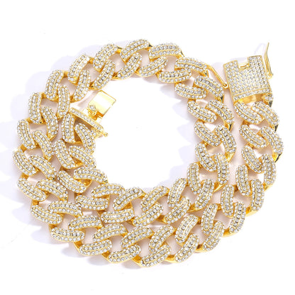 Hip Hop Cuban Link Alloy Necklace for Men