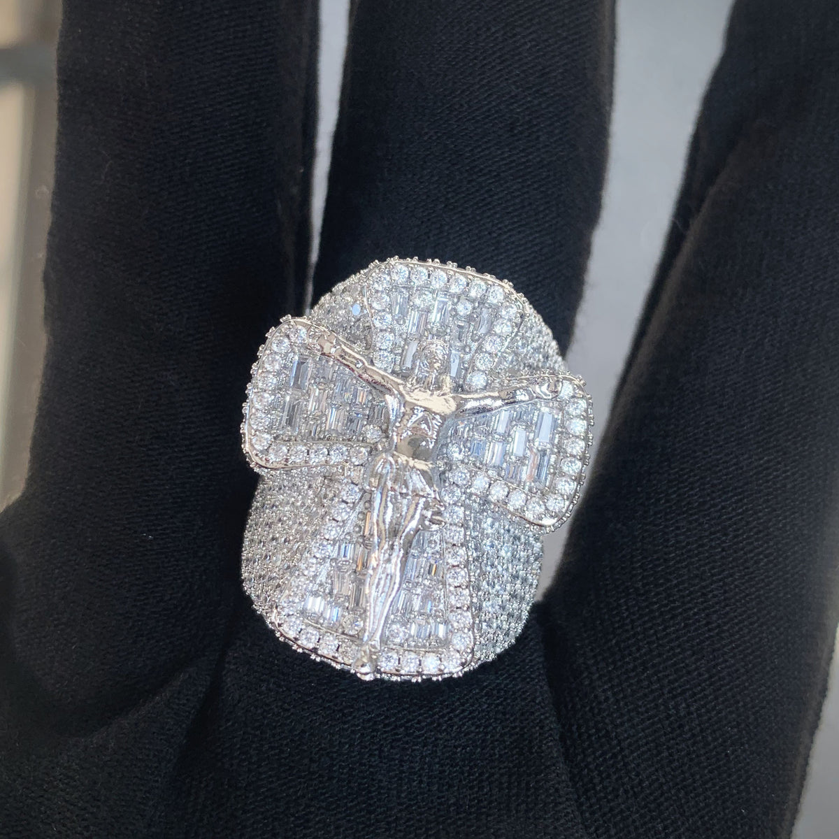 Iced Out Angel Statement Ring product image