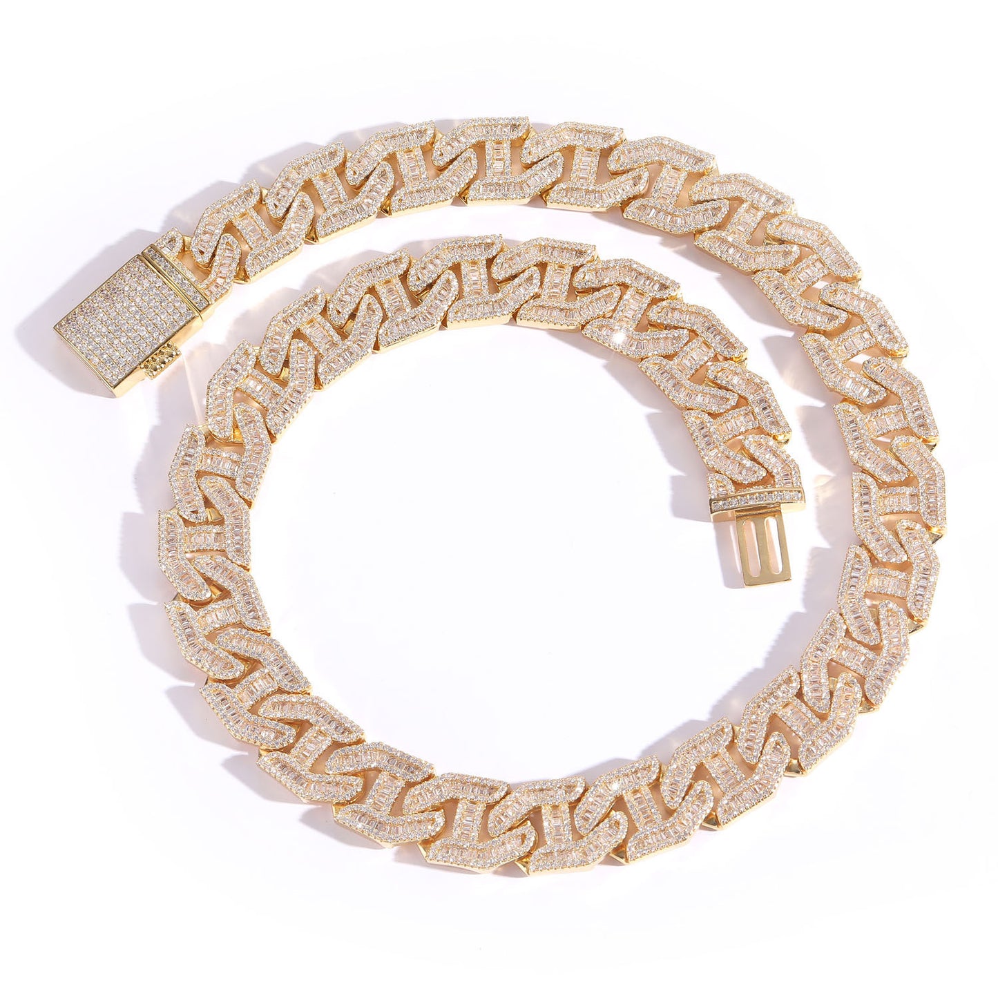 Hip Hop Fashion Cubic Zirconia Necklace for Men