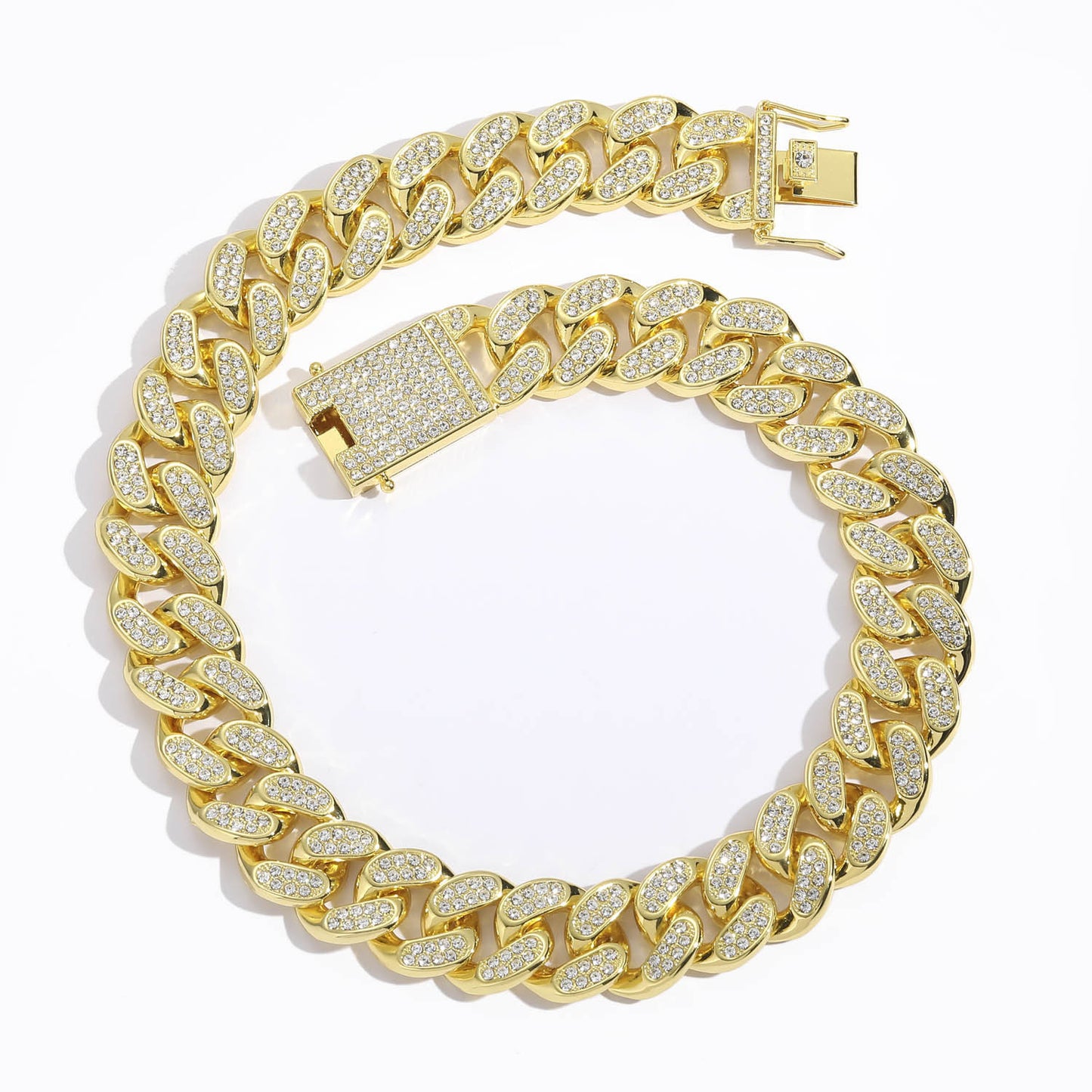 Hip Hop Cuban Link Alloy Necklace for Men