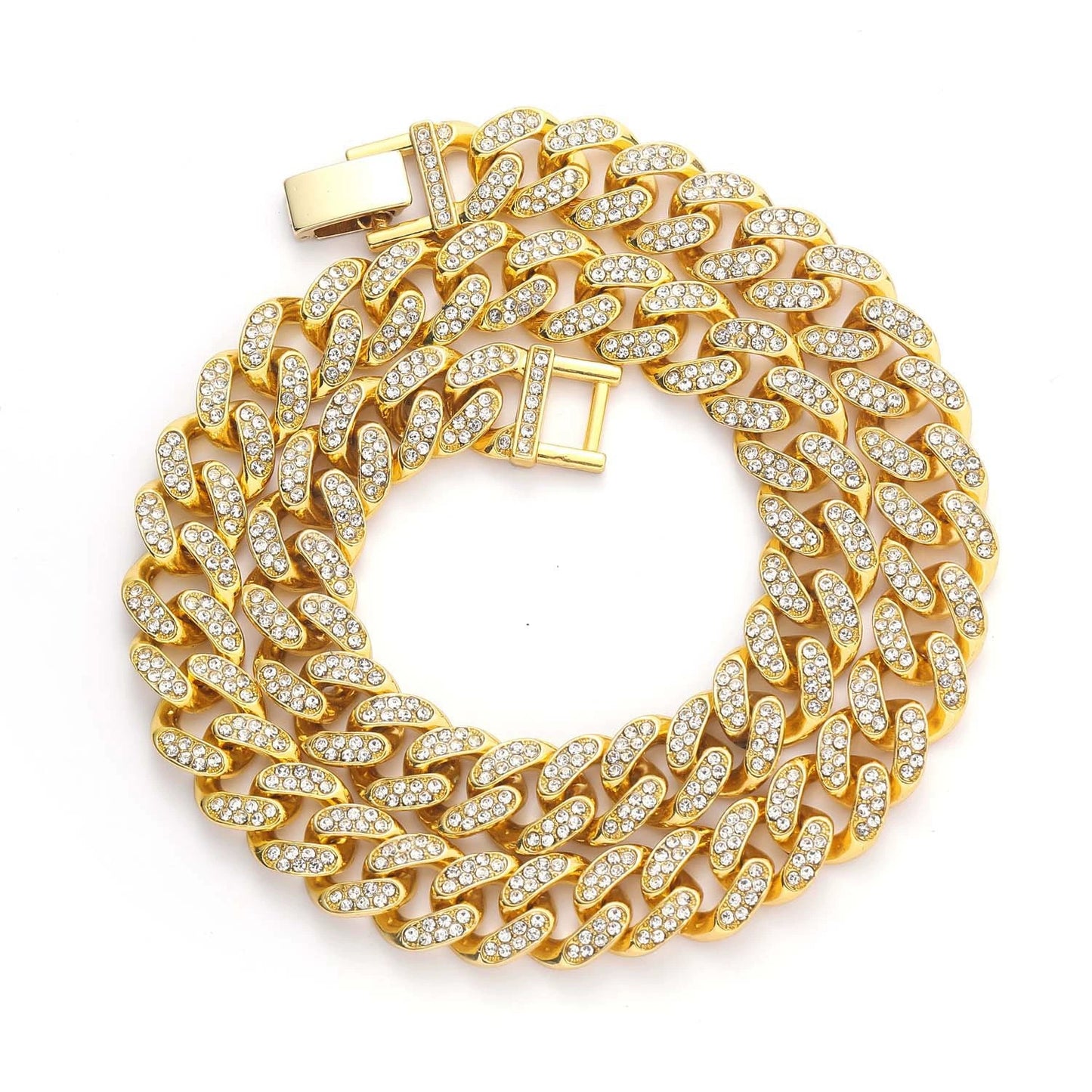 Hip Hop Cuban Link Alloy Jewelry Piece for Men
