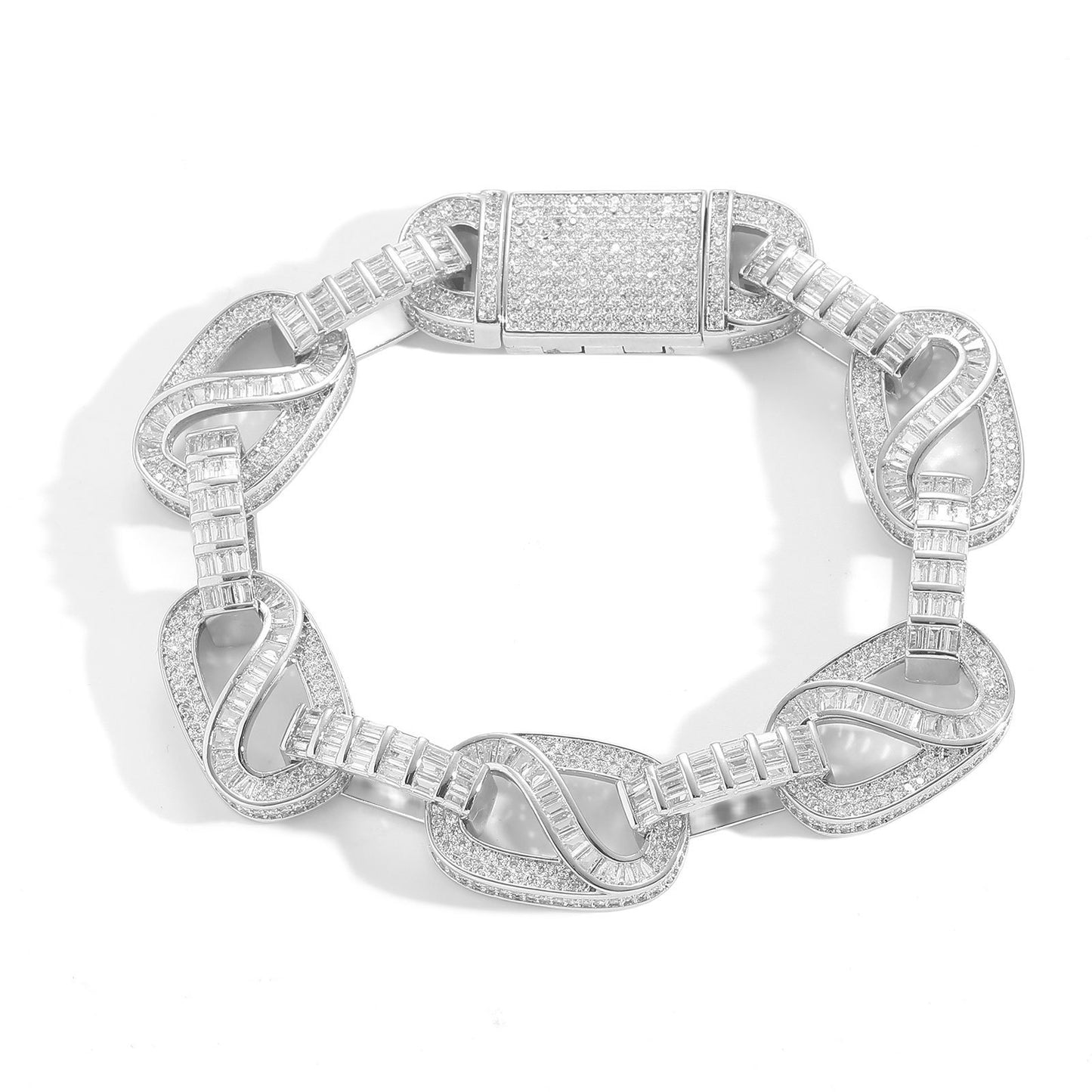 Hip Hop Light Luxury Fashion Copper Bracelet for Men