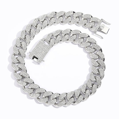 Hip Hop Cuban Link Alloy Necklace for Men