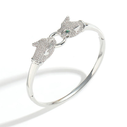 Hip Hop Minimalist Geometric Cubic Zirconia Bracelet for Men and Women