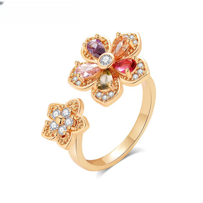 Floral Open Ring for Women