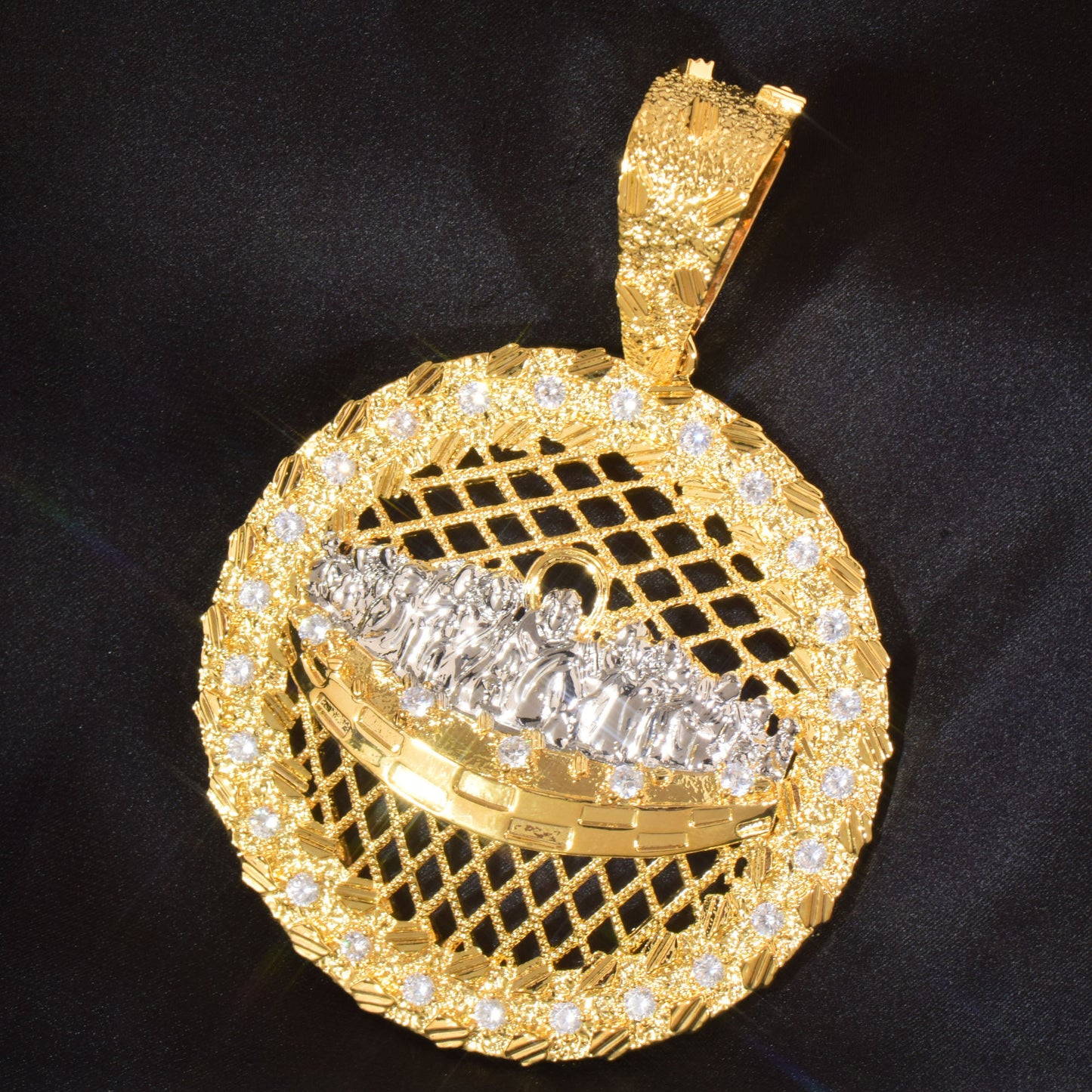 Unisex Basketball Hoop Hip Hop Pendant Necklace