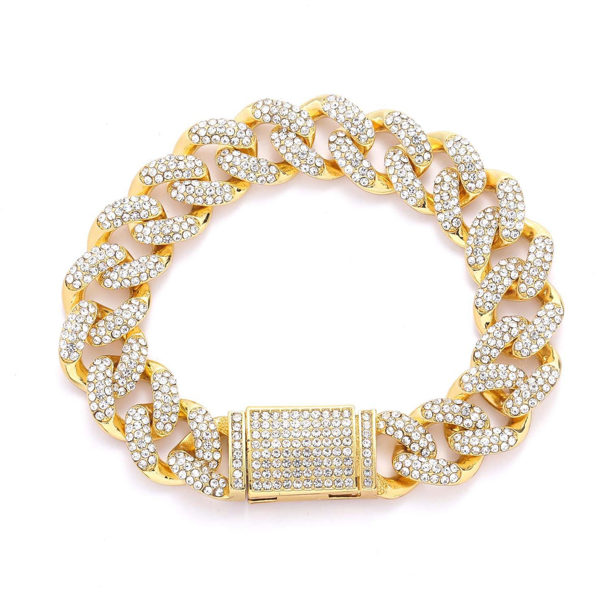 Hip Hop Letter Cuban Link Alloy Pendant Necklace for Men product image