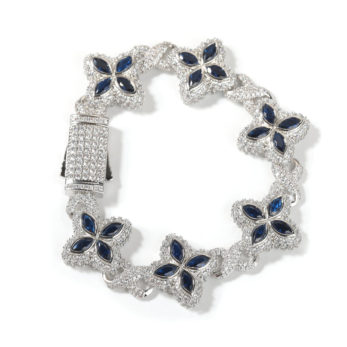 Unisex Four Leaf Clover Cubic Zirconia Bracelet /Necklace product image