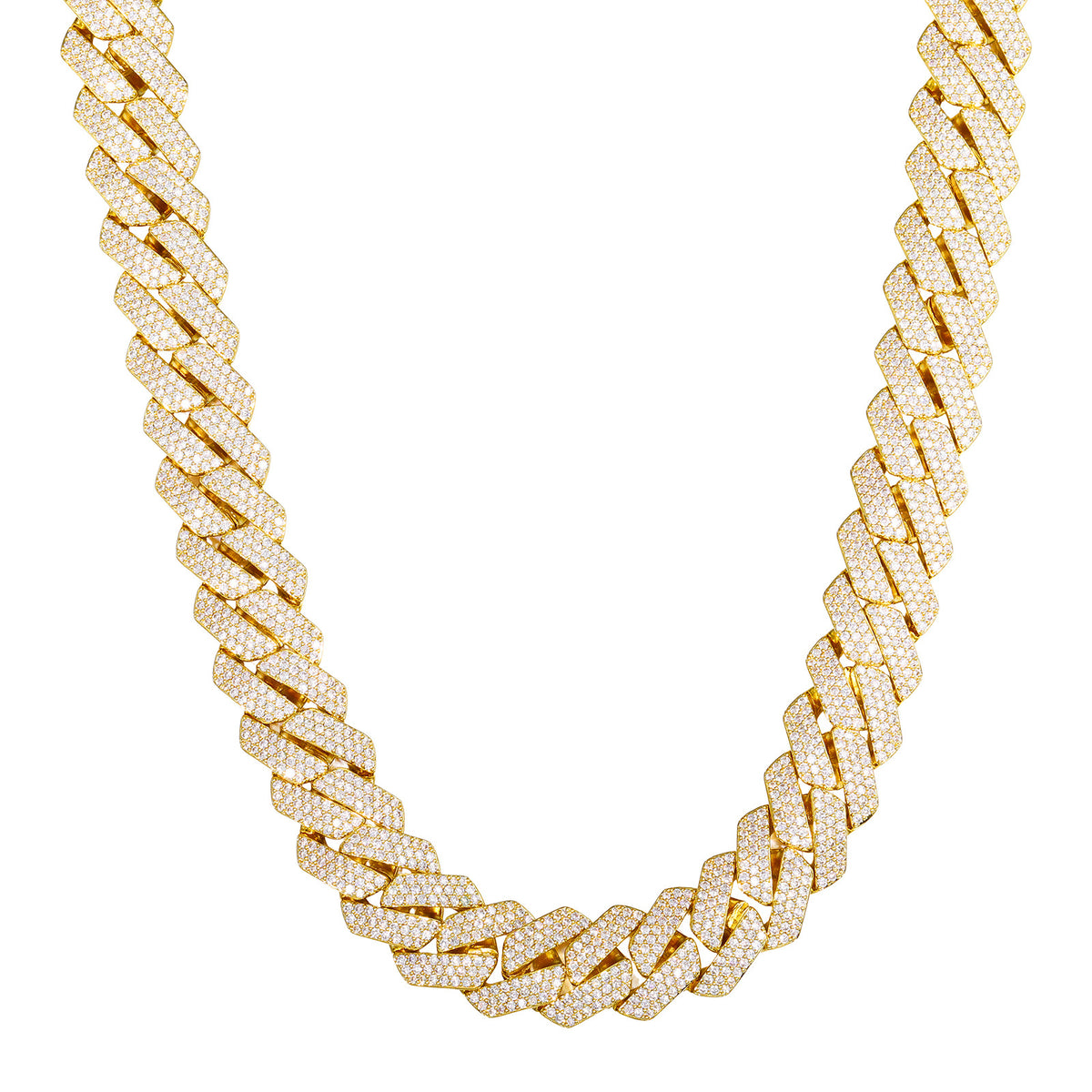 16mm Iced Out Moissanite Cuban Link Chain Necklace and Bracelet for Women and Men product image