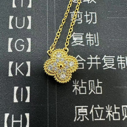 Elegant Clover Pendant Necklace for Women Dainty Everyday Layering Piece