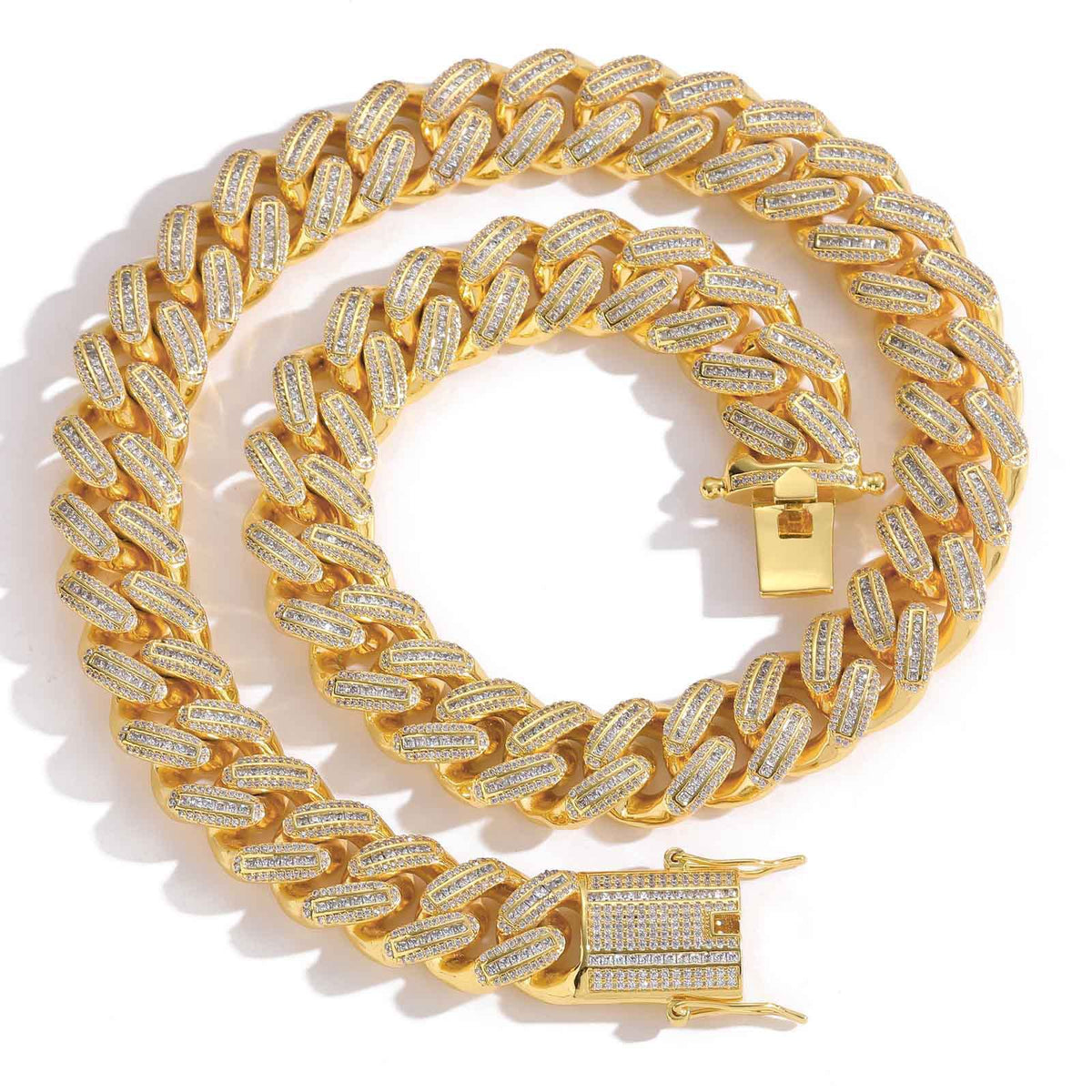Hip Hop Light Luxury Iced Link Cubic Zirconia Necklace for Men product image