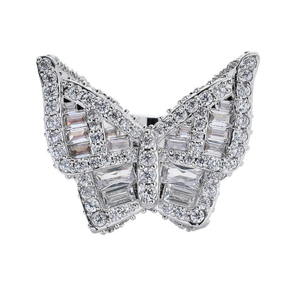 Hip Hop Light Luxury Four Leaf Clover Cubic Zirconia Bracelet for Men and Women