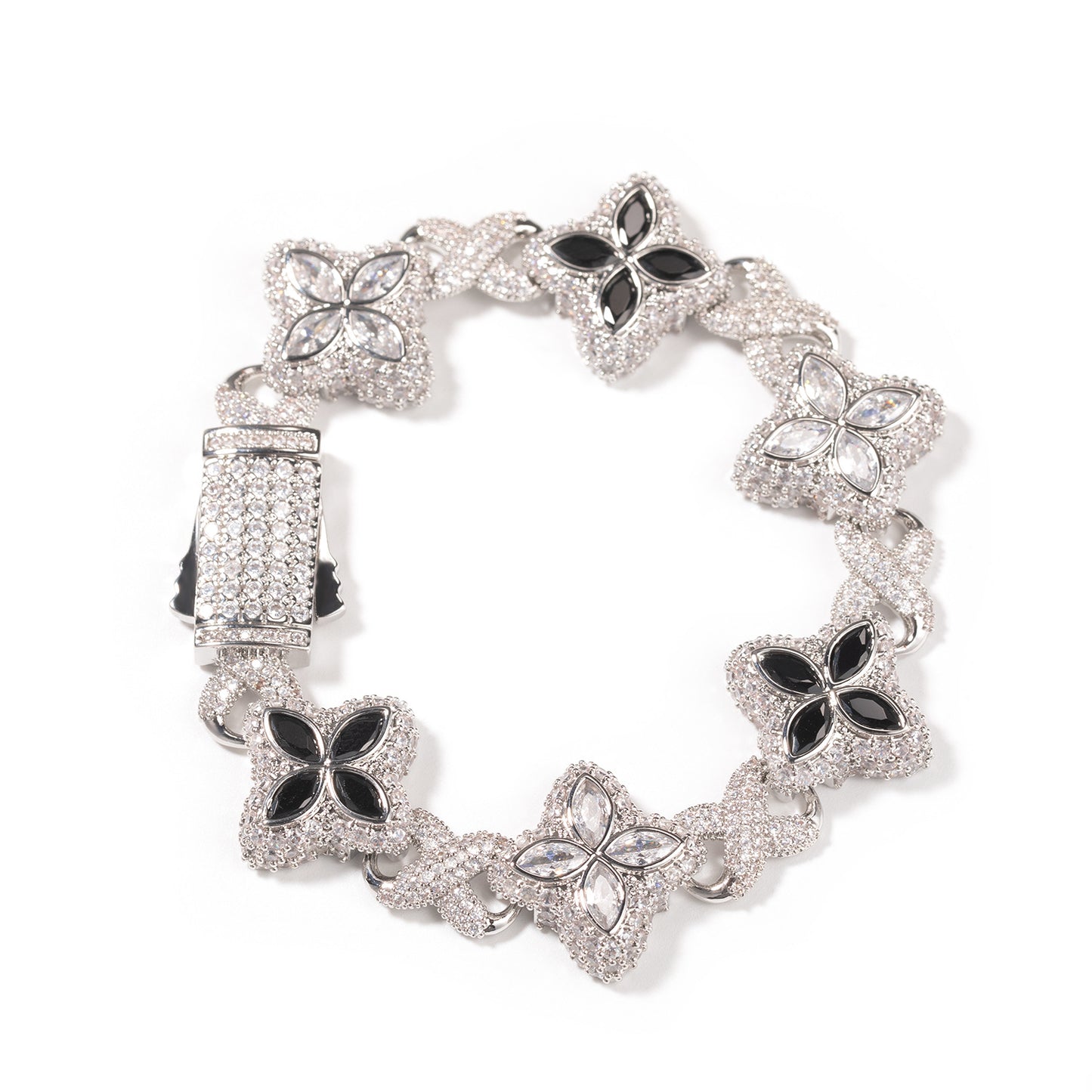 Unisex Four Leaf Clover Cubic Zirconia Bracelet /Necklace product image