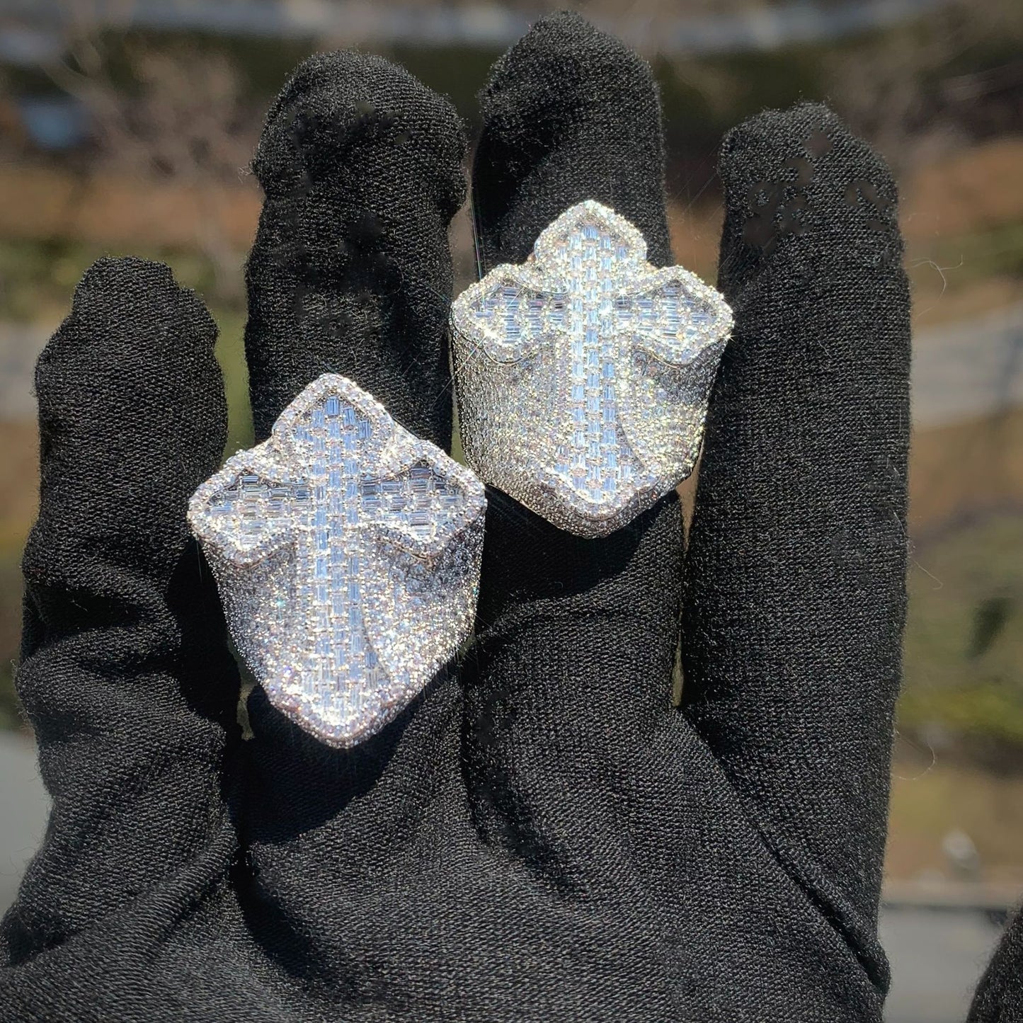 Iced Cross Statement Ring product image
