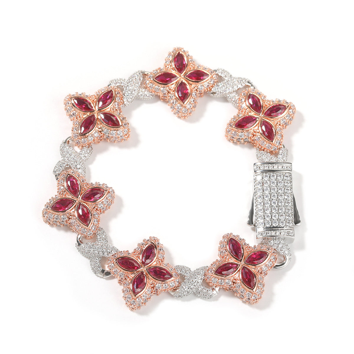 Unisex Four Leaf Clover Cubic Zirconia Bracelet /Necklace product image