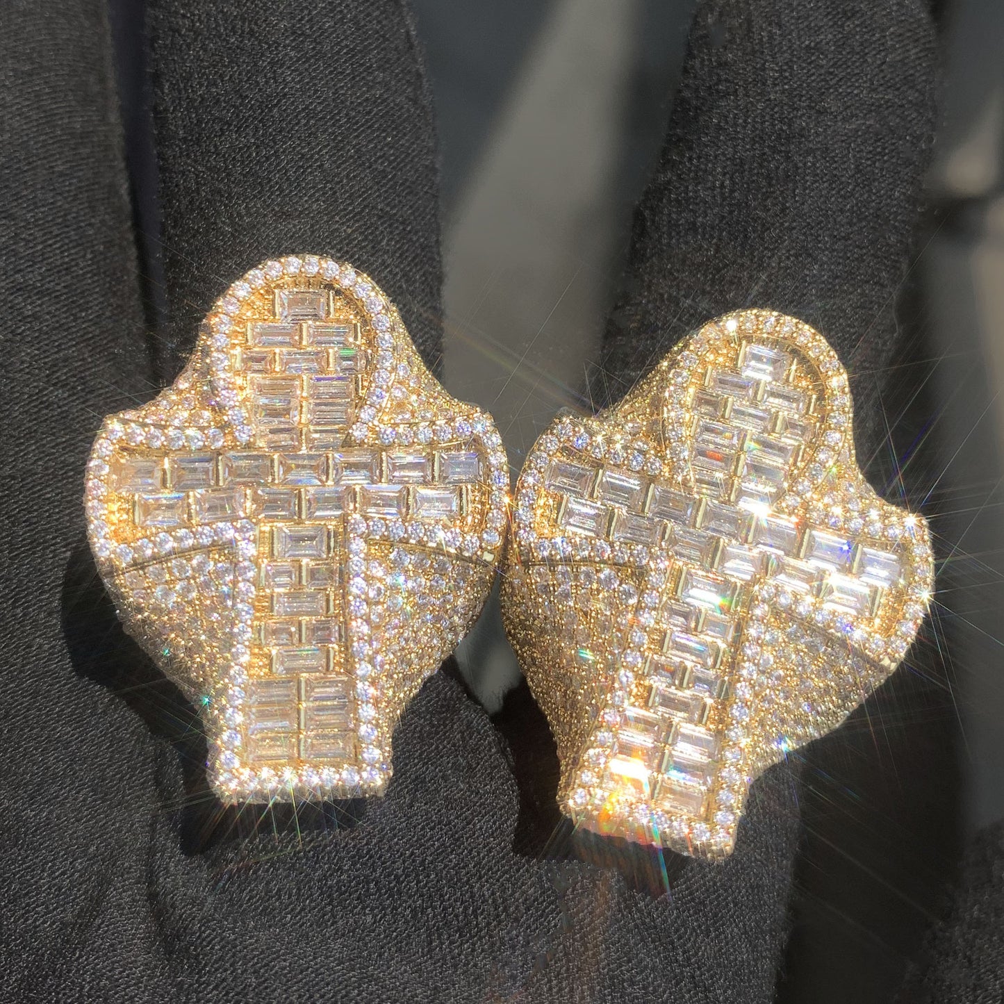 Iced Out Cross Ring