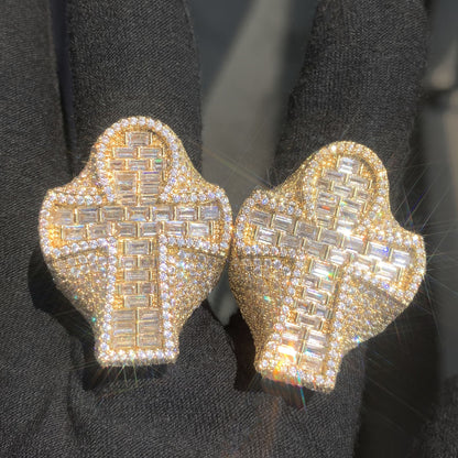 Iced Out Cross Ring