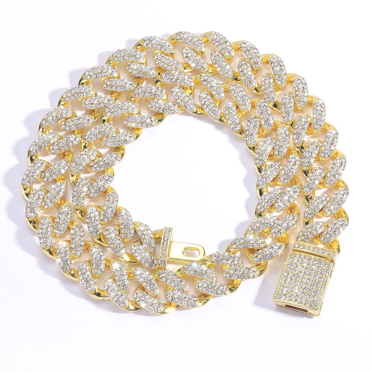 Hip Hop Cuban Link Alloy Necklace for Men