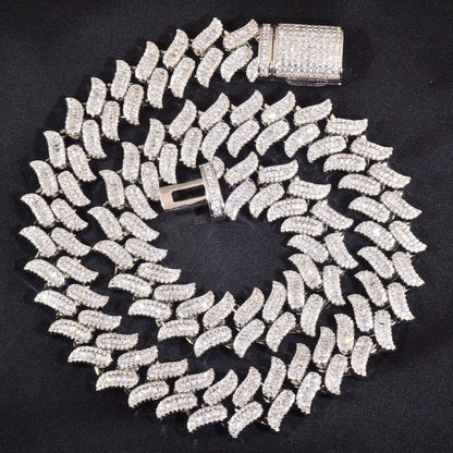 Iced Out Lock Pendant Chain