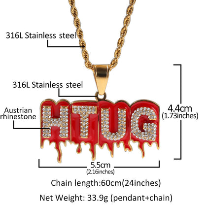 HTUG金色+3mm24inch麻花链
