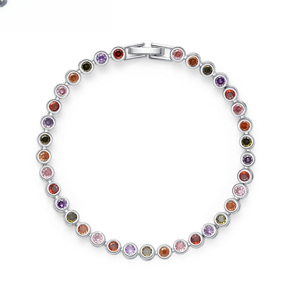 Round Gemstone Minimalist Bracelet for Women