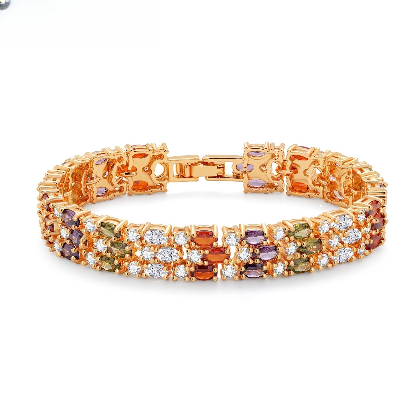 Oval Gem Tennis Bracelet for Women