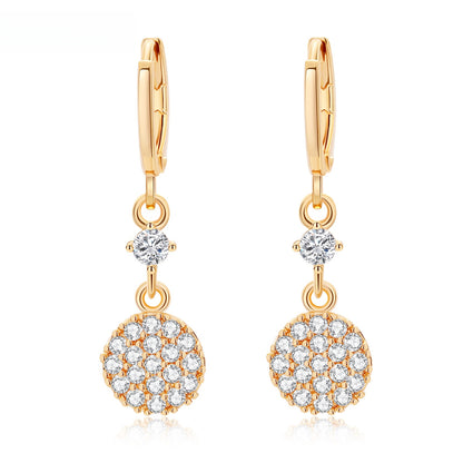Unisex Minimalist Cross Drop Earrings