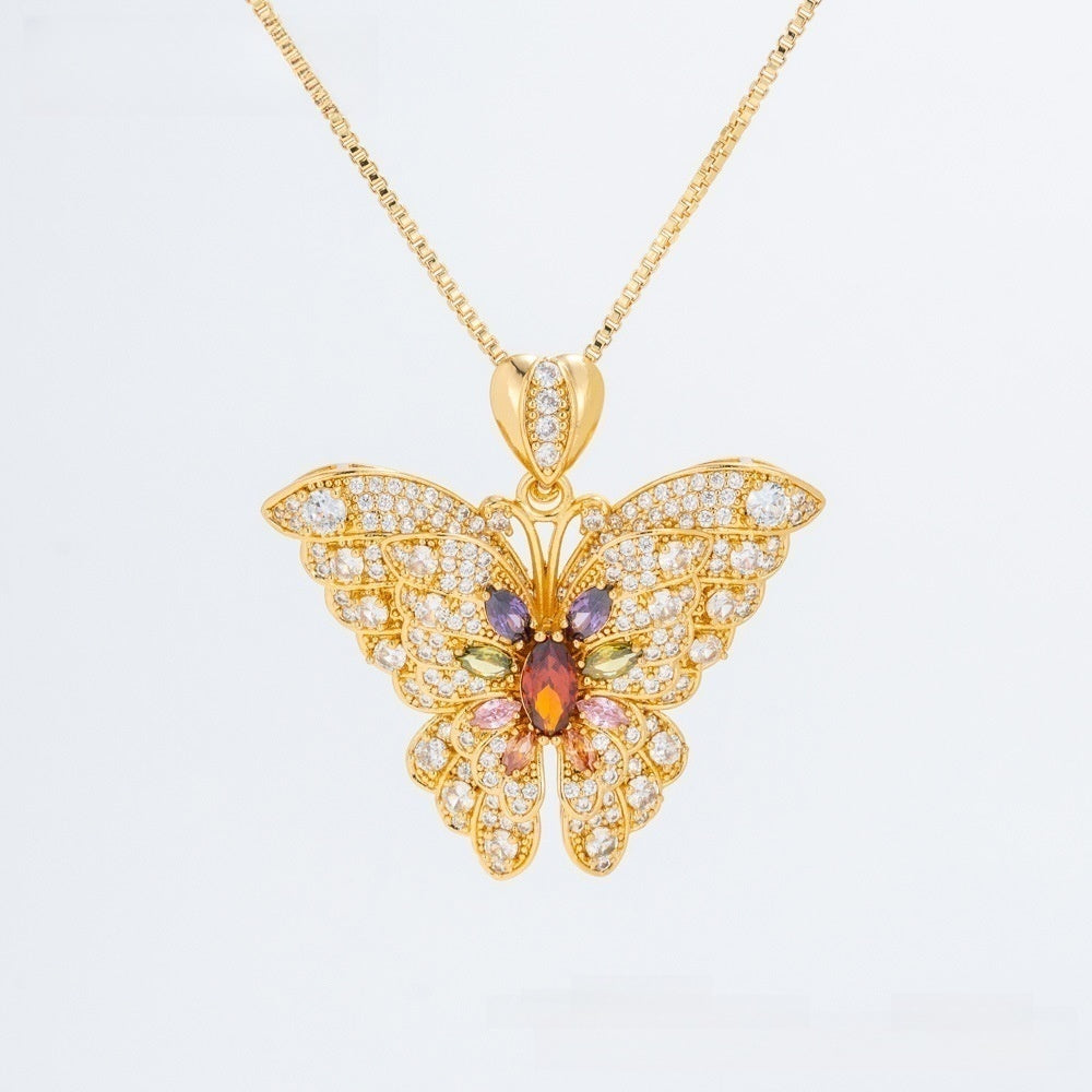 Elegant Ice Flower Statement Pendant Necklace for Women Party Jewelry product image