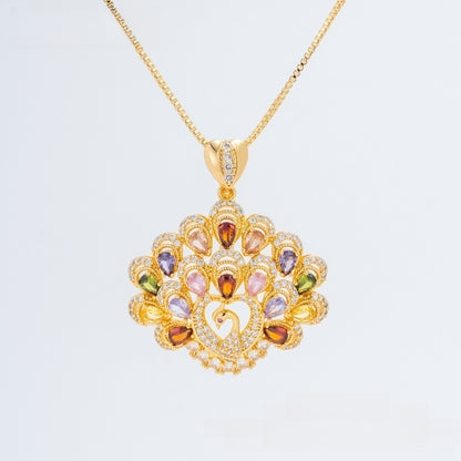Elegant Ice Flower Statement Pendant Necklace for Women Party Jewelry