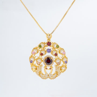 Elegant Ice Flower Statement Pendant Necklace for Women Party Jewelry