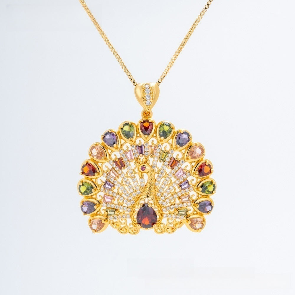 Elegant Ice Flower Statement Pendant Necklace for Women Party Jewelry product image