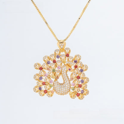 Elegant Ice Flower Statement Pendant Necklace for Women Party Jewelry