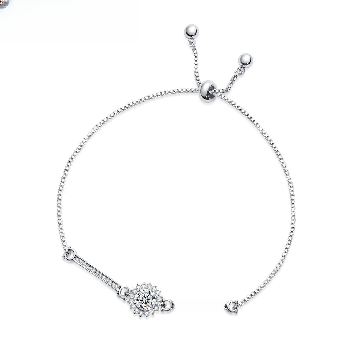 Elegant Four-Leaf Clover Adjustable Bracelet for Women - Gold Plated or Silver Plated Copper Chain Bracelet product image