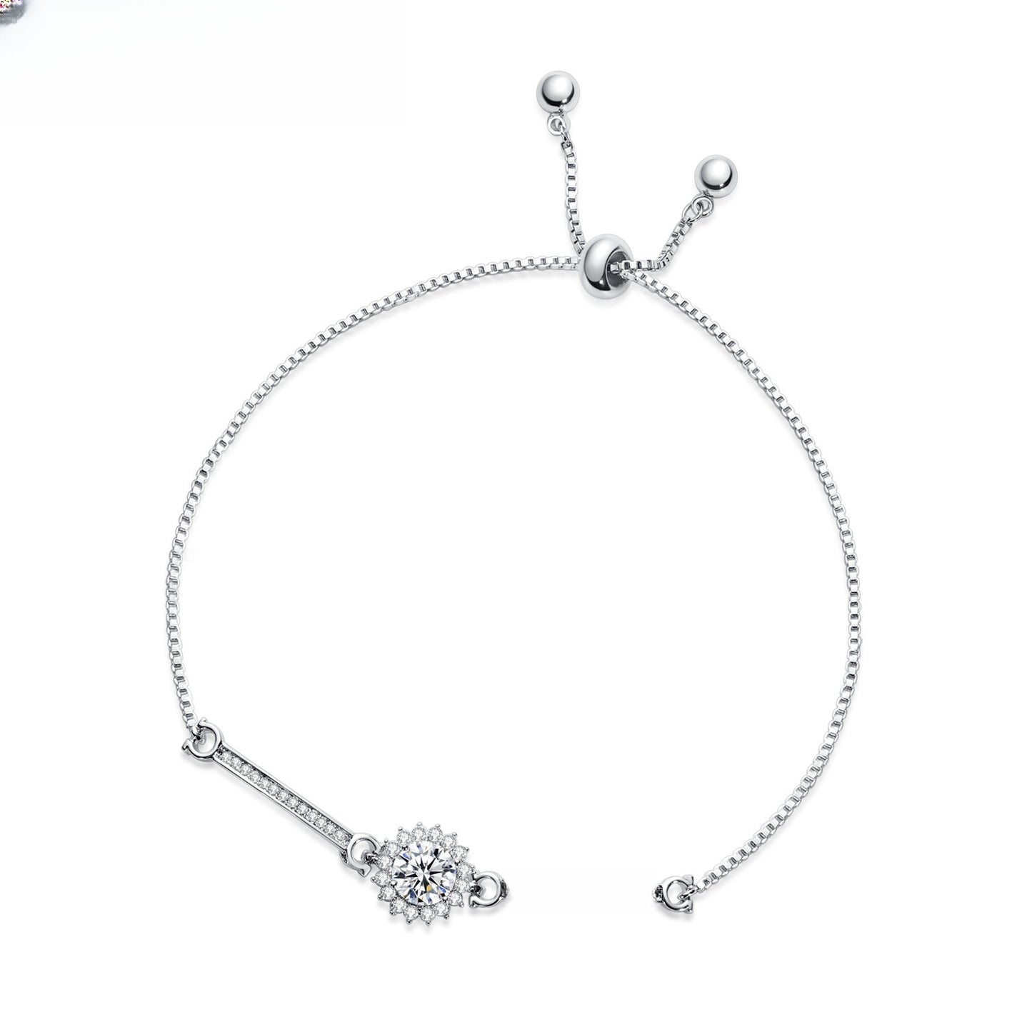Elegant Four-Leaf Clover Adjustable Bracelet for Women - Gold Plated or Silver Plated Copper Chain Bracelet