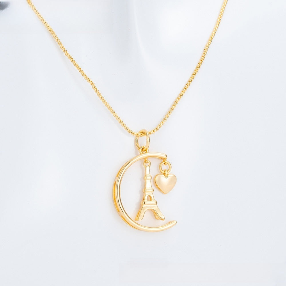 Minimalist Oval Link Pendant Necklace for Women
