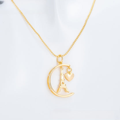 Minimalist Oval Link Pendant Necklace for Women