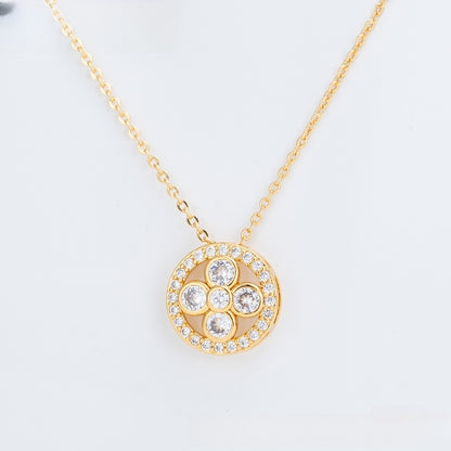 Minimalist Oval Link Pendant Necklace for Women
