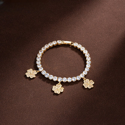 Floral Tennis Bracelet for Women