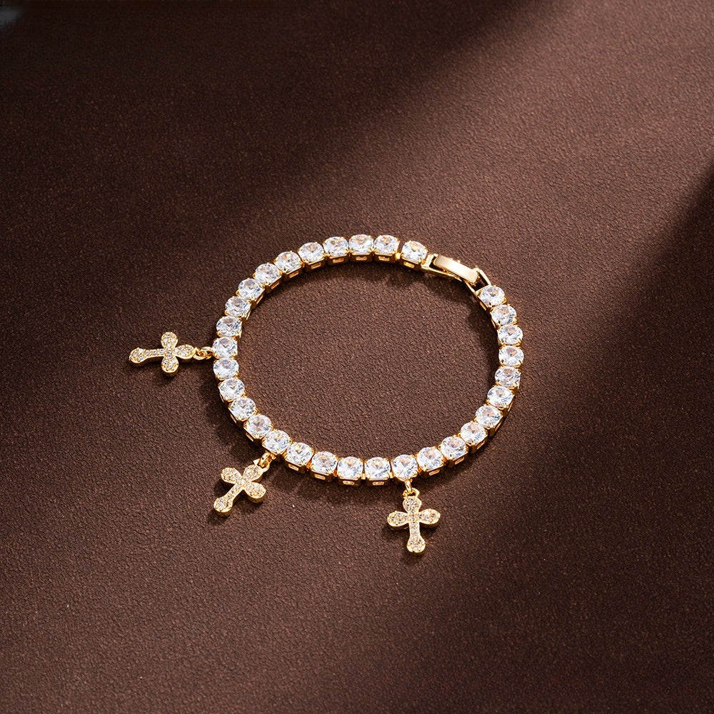 Floral Tennis Bracelet for Women
