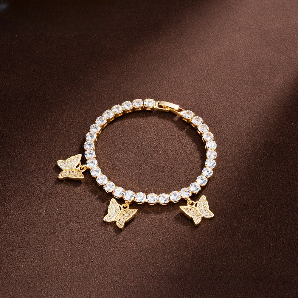 Floral Tennis Bracelet for Women