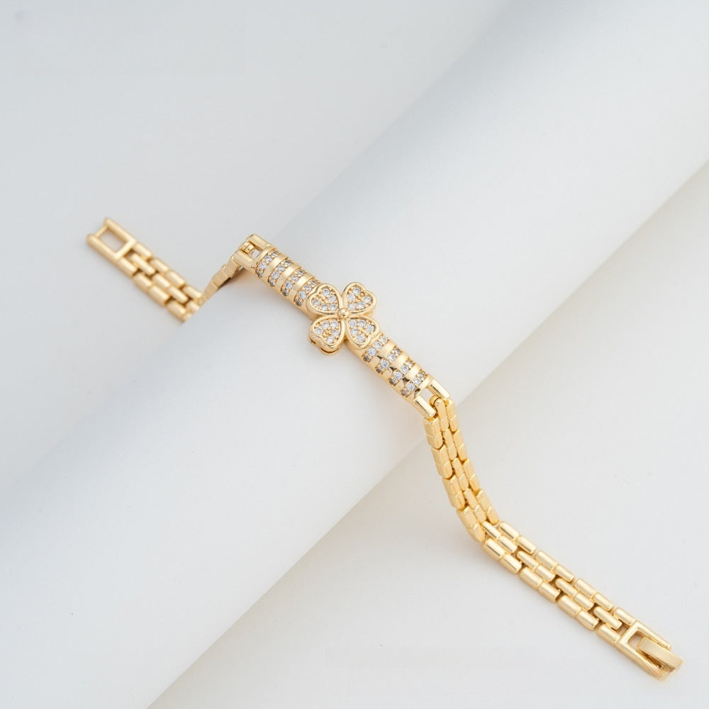 Camellia Heart Bracelet for Women