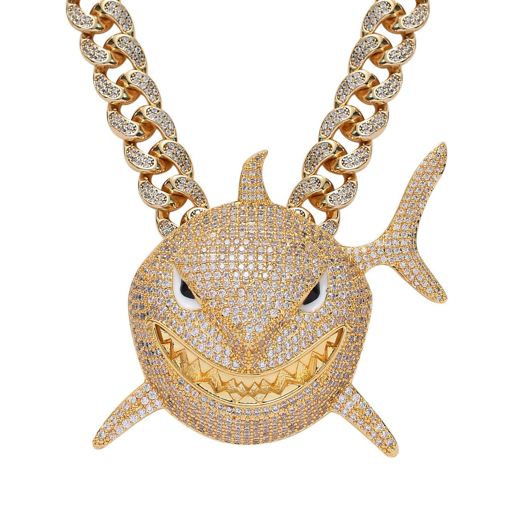 Hip Hop Cuban Link Cubic Zirconia Necklace for Men and Women