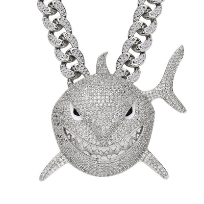 Hip Hop Cuban Link Cubic Zirconia Necklace for Men and Women
