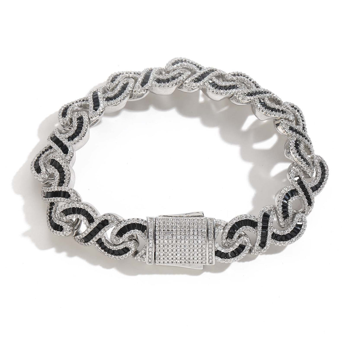 Hip Hop Cuban Link Cubic Zirconia Bracelet for Men product image